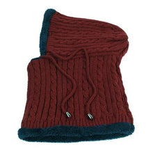 将图片加载到图库查看器,Winter Knitted Hat Beanie Men Beany Skellies Beanies Winter Hats For Women Men Caps Gorgas Bonnet Mask Brand Hats Hooded Cowl Neckerchief with Drawstring Soft Balaclava Pullover Knitted Beanie for Adults Men Women Ski Caps