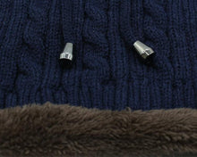 将图片加载到图库查看器,Winter Knitted Hat Beanie Men Beany Skellies Beanies Winter Hats For Women Men Caps Gorgas Bonnet Mask Brand Hats Hooded Cowl Neckerchief with Drawstring Soft Balaclava Pullover Knitted Beanie for Adults Men Women Ski Caps