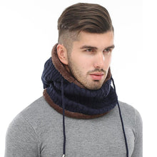 将图片加载到图库查看器,Winter Knitted Hat Beanie Men Beany Skellies Beanies Winter Hats For Women Men Caps Gorgas Bonnet Mask Brand Hats Hooded Cowl Neckerchief with Drawstring Soft Balaclava Pullover Knitted Beanie for Adults Men Women Ski Caps