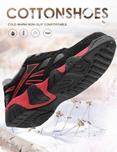 将图片加载到图库查看器,Winter Leather Sneakers Keep Warm Waterproof Mans Sneakers Work Casual Shoes Mens Autumn Anti-slip Leather Lace Up Lightweight Soft Modern Comfortable Classic Walking Sneakers