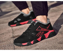 将图片加载到图库查看器,Winter Leather Sneakers Keep Warm Waterproof Mans Sneakers Work Casual Shoes Mens Autumn Anti-slip Leather Lace Up Lightweight Soft Modern Comfortable Classic Walking Sneakers
