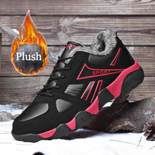 将图片加载到图库查看器,Winter Leather Sneakers Keep Warm Waterproof Mans Sneakers Work Casual Shoes Mens Autumn Anti-slip Leather Lace Up Lightweight Soft Modern Comfortable Classic Walking Sneakers