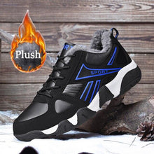 将图片加载到图库查看器,Winter Leather Sneakers Keep Warm Waterproof Mans Sneakers Work Casual Shoes Mens Autumn Anti-slip Leather Lace Up Lightweight Soft Modern Comfortable Classic Walking Sneakers