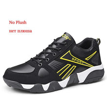 将图片加载到图库查看器,Winter Leather Sneakers Keep Warm Waterproof Mans Sneakers Work Casual Shoes Mens Autumn Anti-slip Leather Lace Up Lightweight Soft Modern Comfortable Classic Walking Sneakers