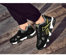将图片加载到图库查看器,Winter Leather Sneakers Keep Warm Waterproof Mans Sneakers Work Casual Shoes Mens Autumn Anti-slip Leather Lace Up Lightweight Soft Modern Comfortable Classic Walking Sneakers