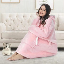 Load image into Gallery viewer, Winter Oversized Wearable Blanket Women Hoodies Sweatshirt TV Blanket With Sleeves Pullover Warm Soft Unisex Hoody Comfortable Sweatshirts For Autumn