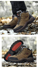 Load image into Gallery viewer, Winter Plush Warm Men's Boots Comfortable Non-slip Hiking Walking Boots Men's Outdoor Hunting Sports Snow Boots Waterproof Lightweight Warm Ankle Booties Comfortable Casual Hiking Boots