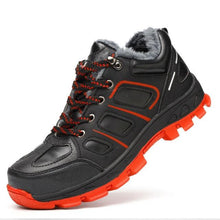 Load image into Gallery viewer, Winter Safety Shoes Waterproof Men's Boots Outdoor Warm Waterproof Non-slip Ankle Snow Boot Thick Plush Rubber Outdoor Snow Boots Winter Trail Camping Durable Cold Weather Shoes