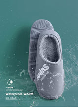 Load image into Gallery viewer, Winter Slippers Warm Men Shoes Waterproof Women Couples Non-Slip Plush Cotton Indoor Outdoor Cozy Home Autumn Thick Slippers Cozy Slip-On Memory Foam Fur House Slippers Warm Fleece Lining Indoor Outdoor Garden Bedroom Plush Shoes