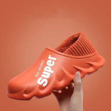 Load image into Gallery viewer, Winter Slippers Warm Men Shoes Waterproof Women Couples Non-Slip Plush Cotton Indoor Outdoor Cozy Home Autumn Thick Slippers Cozy Slip-On Memory Foam Fur House Slippers Warm Fleece Lining Indoor Outdoor Garden Bedroom Plush Shoes