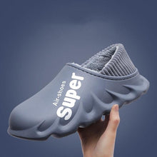 Load image into Gallery viewer, Winter Slippers Warm Men Shoes Waterproof Women Couples Non-Slip Plush Cotton Indoor Outdoor Cozy Home Autumn Thick Slippers Cozy Slip-On Memory Foam Fur House Slippers Warm Fleece Lining Indoor Outdoor Garden Bedroom Plush Shoes
