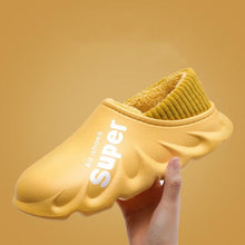 Load image into Gallery viewer, Winter Slippers Warm Men Shoes Waterproof Women Couples Non-Slip Plush Cotton Indoor Outdoor Cozy Home Autumn Thick Slippers Cozy Slip-On Memory Foam Fur House Slippers Warm Fleece Lining Indoor Outdoor Garden Bedroom Plush Shoes
