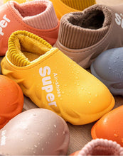 Load image into Gallery viewer, Winter Slippers Warm Men Shoes Waterproof Women Couples Non-Slip Plush Cotton Indoor Outdoor Cozy Home Autumn Thick Slippers Cozy Slip-On Memory Foam Fur House Slippers Warm Fleece Lining Indoor Outdoor Garden Bedroom Plush Shoes