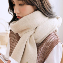Load image into Gallery viewer, Winter Soft Solid Thicken Soft Lightweight Warm Scarf Cashmere Scarves Pashmina Shawls Wraps Scarves Pashmina Shawls Wraps Knitted Wool Long Scarf Women