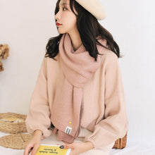 Load image into Gallery viewer, Winter Soft Solid Thicken Soft Lightweight Warm Scarf Cashmere Scarves Pashmina Shawls Wraps Scarves Pashmina Shawls Wraps Knitted Wool Long Scarf Women
