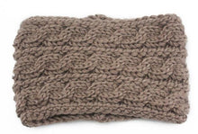 Load image into Gallery viewer, Winter Soft Wool Knit Warm Lightweight Ear Protection Crochet Headbands Elegant Turban Outdoor Sports Headwear Hair Ribbons Hair Accessories For Girl