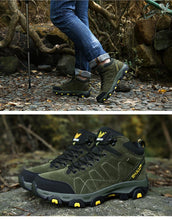 将图片加载到图库查看器,Winter Warm Sports Boots Men's Outdoor Non-Slip Hiking Shoes Men's Women's Sports Boots Hunting Outdoor Walking Lace Up Anti-Slip Ankle Booties Casual Strong Design