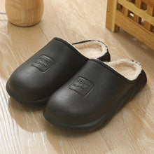 Load image into Gallery viewer, Winter Waterproof Home Slippers Womens New Plush Warm House Soft Slippers Non-Slip Memory Foam Couples Shoes Women's Cozy Warm Slippers Memory Foam Indoor Outdoor Winter Slippers