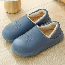 Load image into Gallery viewer, Winter Waterproof Home Slippers Womens New Plush Warm House Soft Slippers Non-Slip Memory Foam Couples Shoes Women's Cozy Warm Slippers Memory Foam Indoor Outdoor Winter Slippers
