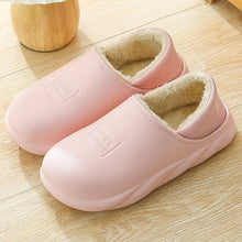 Load image into Gallery viewer, Winter Waterproof Home Slippers Womens New Plush Warm House Soft Slippers Non-Slip Memory Foam Couples Shoes Women's Cozy Warm Slippers Memory Foam Indoor Outdoor Winter Slippers