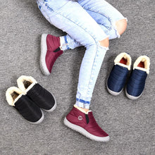 Load image into Gallery viewer, Winter Women Boots Waterproof Snow Shoes Flat Casual Winter Soft Shoes Ankle Boots For Women Snow Boots Winter Slip On Ankle Comfortable Booties Anti-Slip Water Resistant Fully Fur Lined Outdoor Shoes
