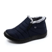 Load image into Gallery viewer, Winter Women Boots Waterproof Snow Shoes Flat Casual Winter Soft Shoes Ankle Boots For Women Snow Boots Winter Slip On Ankle Comfortable Booties Anti-Slip Water Resistant Fully Fur Lined Outdoor Shoes
