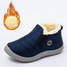 Load image into Gallery viewer, Winter Women Boots Waterproof Snow Shoes Flat Casual Winter Soft Shoes Ankle Boots For Women Snow Boots Winter Slip On Ankle Comfortable Booties Anti-Slip Water Resistant Fully Fur Lined Outdoor Shoes