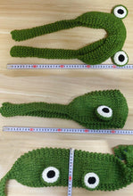 将图片加载到图库查看器,Winter Women Frog Crochet Knitted Hat Hip Hop Skellies Beanies Streetwear Costume Accessory Gift Warm Party Bonnets Cap Kids Knitted Beanie Hat Cute Frog Cartoon Winter Warmer Cap with Big Eyes for Baby Boys Girls