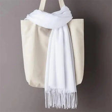 将图片加载到图库查看器,Winter Women Scarf Female Scarves For Women Solid Shawl Wraps For Winter Casual Wear Travel Friendly Wool Tassel Scarf Fashion Solid Color Toddler Soft Warm Scarves