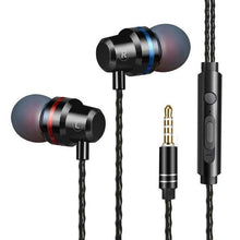 Load image into Gallery viewer, Wired Earphones In-Ear For Computer PC 3.5mm Earbuds Stereo Headset Gamer Handsfree With Mic Wired Earbuds Noise Isolating in-Ear Headphones Earphones with Mic Volume Control 3.5mm Plug for Sports Workout Compatible