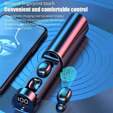 将图片加载到图库查看器,Wireless Bluetooth 5.1 Earphones Wireless Charging Case IPX8 Waterproof Stereo Headphones In Ear Built in Mic Headset Touch Control Earbuds Wireless Earbuds Case With Flashlight Noise Isolating Clear Calls Rich Bass In-Ear Sports Headset