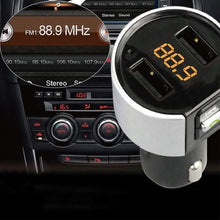 将图片加载到图库查看器,Wireless Car Mp3 FM Transmitter USB Charger
