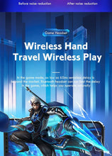 将图片加载到图库查看器,Wireless Earbuds Touch Control Earphone No Delay Noise Reduction Bluetooth Headphone Gaming Headset y Lewith Mic Updated Design with Industrading Sound & Improved Comfort, Long Wireless Range, Up to 24 Hours of Talk Time