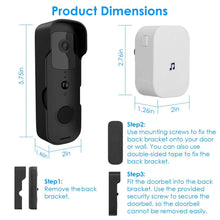 Load image into Gallery viewer, Wireless Smart WIFI Video Doorbell Two Way Audio