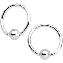 将图片加载到图库查看器,16G Clear CZ Gem Flower Horseshoe BCR Captive Ring Set of 4