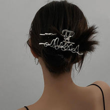 Load image into Gallery viewer, Woman Novelty Minimalist Dainty Design Irregular Hairpins Punk Style Metal Silver Hair Claws Barrettes Women Hair Accessories Hair Clips Hairgrip