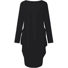 Load image into Gallery viewer, Woman's Long Sleeve Loose Pocket Oversize Tunic Dress