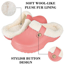 Load image into Gallery viewer, Women Autumn Winter New Warm Slippers Plush Waterproof Warm Slippers Clogs Couples Home Slipper Indoor Floor Shoes Waterproof Slippers Women Men Fur Lined Clogs Winter Garden Shoes