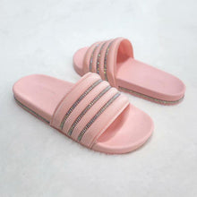 Load image into Gallery viewer, Women Beach Rubber Slippers Shoes Woman Flip Flops Rhinestone Sildes Candy Sandals Outdoor Flats Cute Sandals For Women Casual Summer Women Comfort Slip-On Sandal