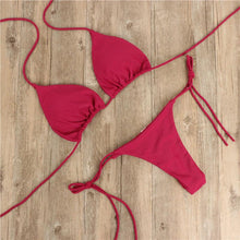 Load image into Gallery viewer, Women Bikini Swimsuit Push-Up Bra Bikini Set Two Piece Swim Suit Swimwear Beachwear Bathing Suit Strappy Swimsuit Two Pieces Bikini Set