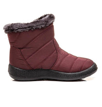 Load image into Gallery viewer, Women Boots Fashion Waterproof Snow Boots For Winter Casual Lightweight Ankle Warm Winter Boots Fur Lined Warm Ankle Boots Slip On Waterproof Shoes Comfortable Soft Design For Female