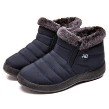 Load image into Gallery viewer, Women Boots Fashion Waterproof Snow Boots For Winter Casual Lightweight Ankle Warm Winter Boots Fur Lined Warm Ankle Boots Slip On Waterproof Shoes Comfortable Soft Design For Female