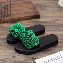 Load image into Gallery viewer, Women Bow Summer Sandals Slipper Indoor Outdoor Flip-flops Beach Shoes New Fashion Casual Flower Slipper High Heeled Bow-Knot Platform Flip Flops Beach Sandals Fashion Summer Slippers