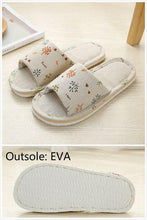 将图片加载到图库查看器,Women Casual Floral Indoor Home Slippers Flower Soft Slippers Spring Autumn Flip Flops Slides Slippers Cozy Casual Footwear Cloth Slippers Open Toe Low-Top Flat Slipper Indoor House Slippers