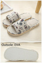将图片加载到图库查看器,Women Casual Floral Indoor Home Slippers Flower Soft Slippers Spring Autumn Flip Flops Slides Slippers Cozy Casual Footwear Cloth Slippers Open Toe Low-Top Flat Slipper Indoor House Slippers
