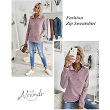 Load image into Gallery viewer, Women Casual Long Sleeve Stand Collar with Pockets