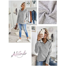 Load image into Gallery viewer, Women Casual Long Sleeve Stand Collar with Pockets
