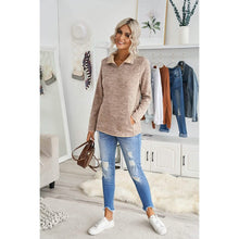 Load image into Gallery viewer, Women Casual Long Sleeve Stand Collar with Pockets