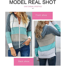 Load image into Gallery viewer, Women Casual Long Sleeve Zip Up Hooded Sweatshirt Hoodies