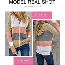 Load image into Gallery viewer, Women Casual Long Sleeve Zip Up Hooded Sweatshirt Hoodies